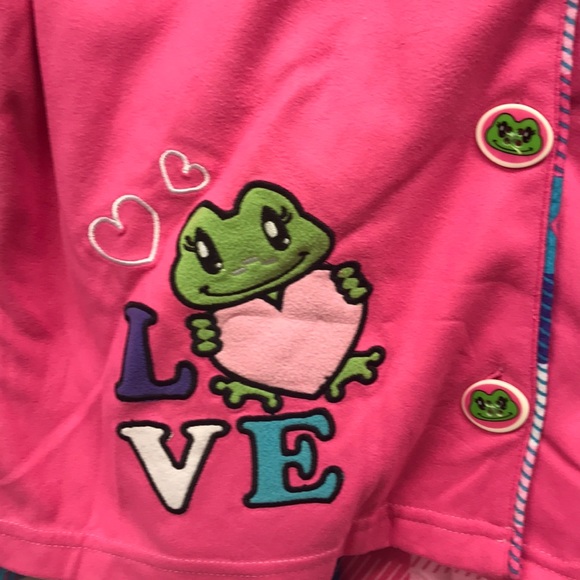 St. Eve Girls 2 pc Coat Style Pajamas - Picture 4 of 7